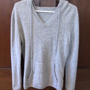 Grey Cashmere Hoody